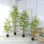 diverse dimensioni di arbusto, bambù artificiale