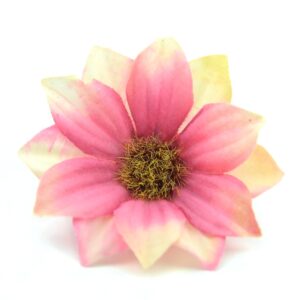 Fiore artificiale rosa e giallo